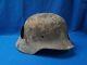 Wartime World War II German Army Helmet Heavy Battle Damage Original Shell