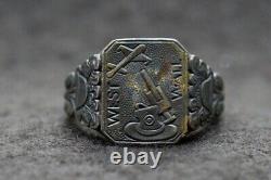 Westwall Ring German Silver 800 ww2 used