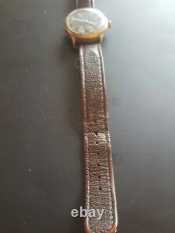 World War 2 Helma German Army watch with DH marking Original leather strap