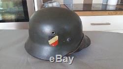 World War 2 WWII Double Decal German Luftwaffe Helmet 100% Original