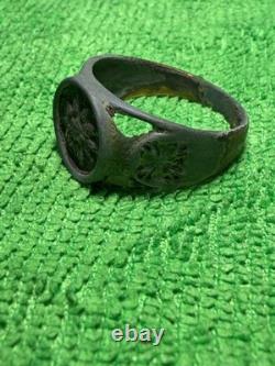 World War II. German Edelweiss ring. WW2