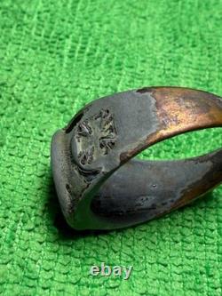 World War II. German Edelweiss ring. WW2