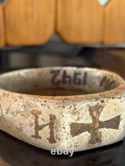 World War II. German ring with initials. WW2
