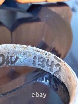 World War II. German ring with initials. WW2