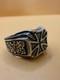 World War II. German silver ring. WW2