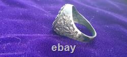 World War II. German silver ring. WW2