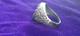 World War II. German silver ring. WW2