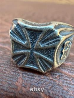 World War II. German silver ring. WW2