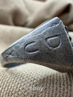 World War II. German silver ring. WW2