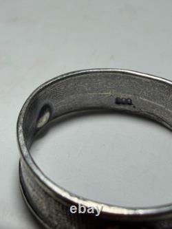 World War II. German silver ring. WW2