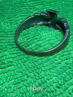 World War II. German silver ring. WW2