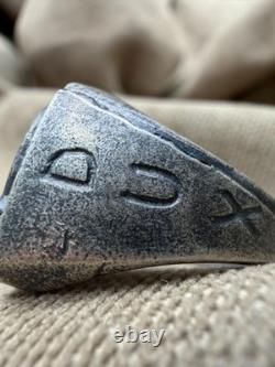 World War II. German silver ring. WW2