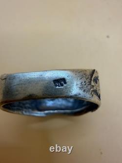 World War II. German silver ring. WW2