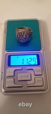 World War II. German silver ring. WW2
