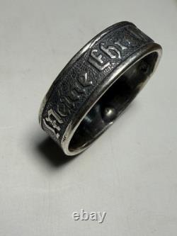 World War II. German silver ring. WW2