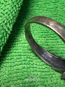 World War II. German silver ring. WW2