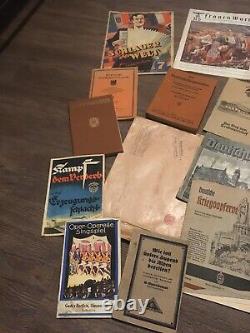 Ww 2 Huge Lot Of Original German Paper Items, Wartime And Pre War Military Army