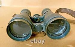 Ww1 Imperial German Binoculars Fernglas O8 Emil Busch A. G. Original Field Grey