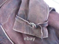 Ww2 1939 Original German Luftwaffe Officer Leather Greatcoat