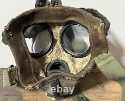 Ww2! Draeger 1939 Gm-30 Ww2 German Gas Mask Canvas Wehrcmacht With Canister