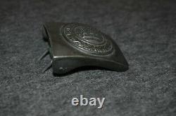 Ww2 Era German Reich Gott Mit Uns Military Buckle (rzm M4/24) Fll Original