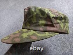 Ww2 German Camouflaged Oakleaf M43 field cap Original fabric