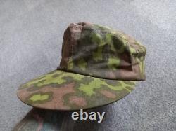 Ww2 German Camouflaged Oakleaf M43 field cap Original fabric