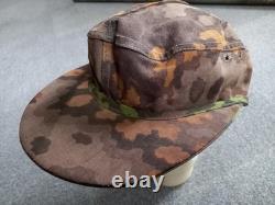 Ww2 German Camouflaged Oakleaf M43 field cap Original fabric