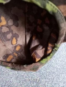 Ww2 German Camouflaged Oakleaf M43 field cap Original fabric