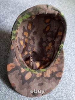 Ww2 German Camouflaged Oakleaf M43 field cap Original fabric