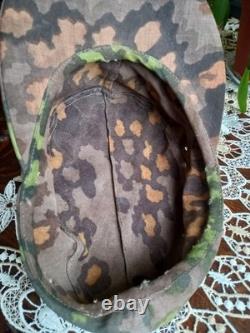 Ww2 German Camouflaged Oakleaf M43 field cap Original fabric
