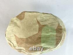 Ww2 German Hat, Camo Splinter Pattern, Shows Age And In Good Condition