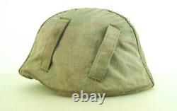 Ww2 German Helmet Camo Cover, Splinter Pattern, Reversible To White