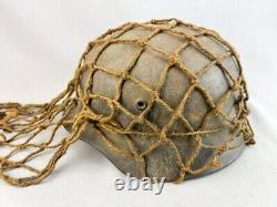 Ww2 German Helmet Camo Regulation Netting, Original In Good Condition, Rare Item