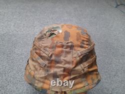 Ww2 German Helmet Cover Original Fabric