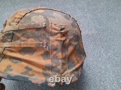 Ww2 German Helmet Cover Original Fabric