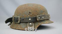 Ww2 German Helmet Leather Carrier, Nice, Original, Rare