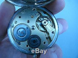 Ww2 German Kriegsmarine Glashutte Chronometer Silver Pocket Watch Original Case
