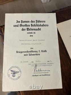 Ww2 German Luft Photo Album Award Lot