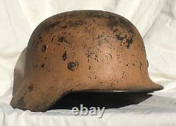 Ww2 German M35 Afrika Korps Pink Camo Helmet Shell Size 64