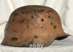 Ww2 German M35 Afrika Korps Pink Camo Helmet Shell Size 64