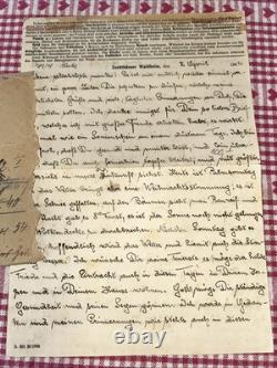 Ww2 German Mathausen/Posen Transfer Camp Letter Rare