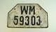 Ww2 German Navy Km Licence Plate, Vehicle / Motorcycle, Rear