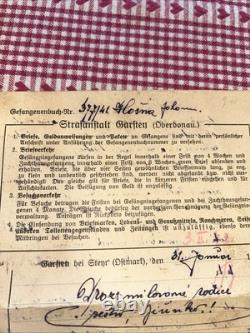 Ww2 German Oberdanau Camp Letter Czeck Prison Rare