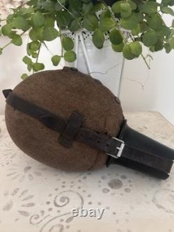 Ww2 German Original Water Bottle and Bakelite Cup Stamped DMN41 WW2