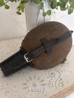 Ww2 German Original Water Bottle and Bakelite Cup Stamped DMN41 WW2