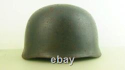 Ww2 German Paratrooper Helmet, Size 71, Original, A Lot Of Paint Still On