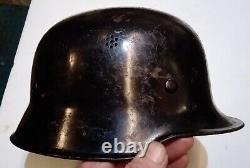 Ww2 German Rare Original CIVIL DEFENSE M34/M33 Helmet (M16 M17 M18 Shape)Police