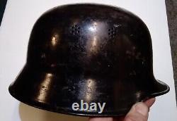 Ww2 German Rare Original CIVIL DEFENSE M34/M33 Helmet (M16 M17 M18 Shape)Police