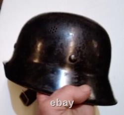 Ww2 German Rare Original CIVIL DEFENSE M34/M33 Helmet (M16 M17 M18 Shape)Police